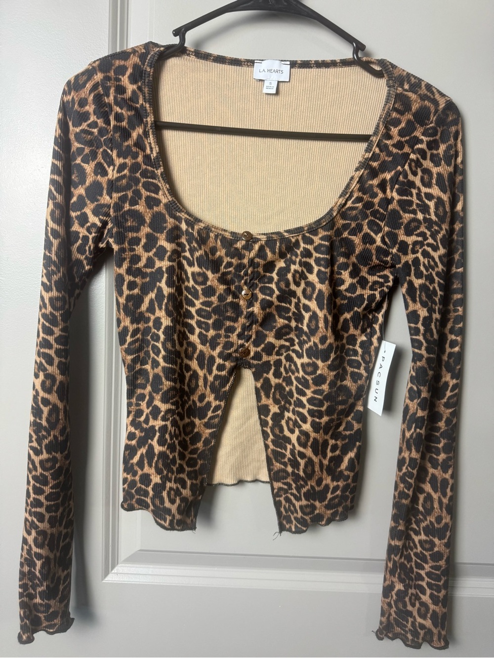 PACSUN LA hearts small long sleeve shirt NWT
